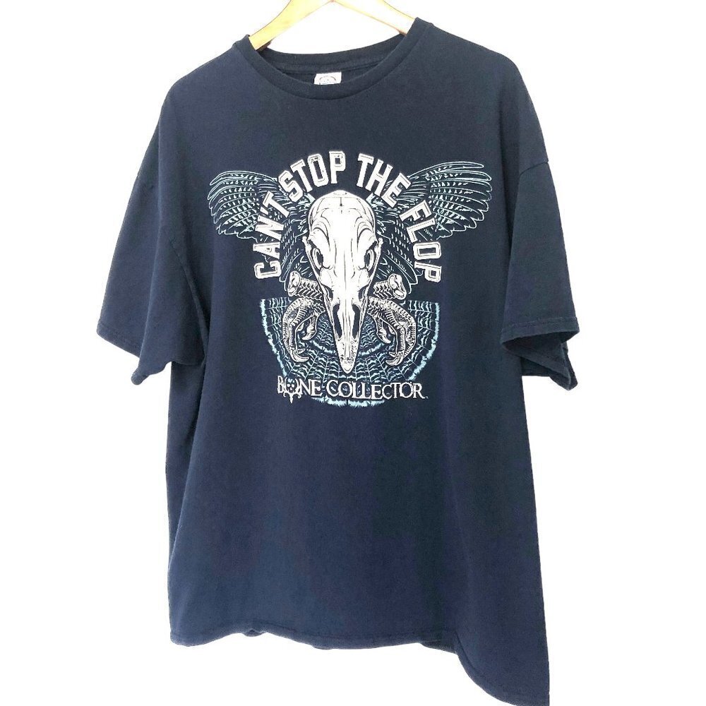 Bone Collector Tee Mens Navy Blue with White Graphic EUC Read for Size (Tag 2XL)